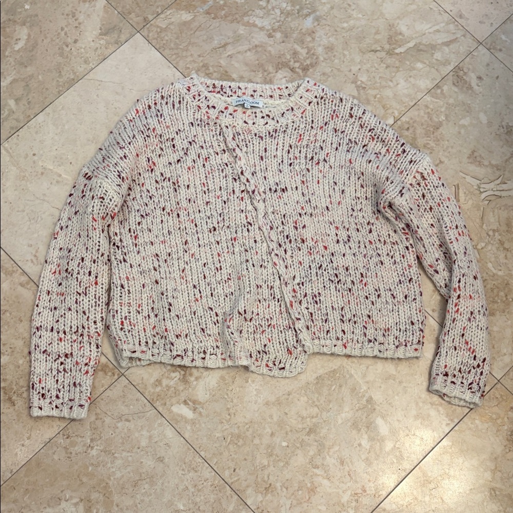 Heartloom Multicolor Speckled Cardigan